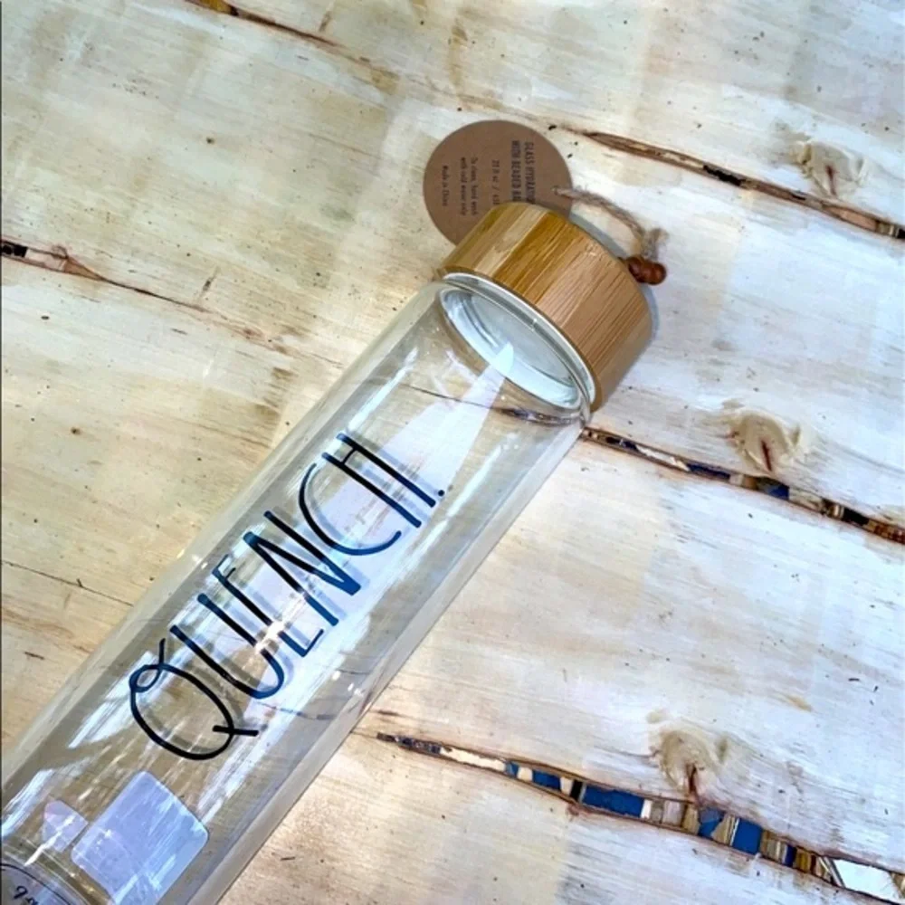 Rae Dunn quench glass beverage tumblr